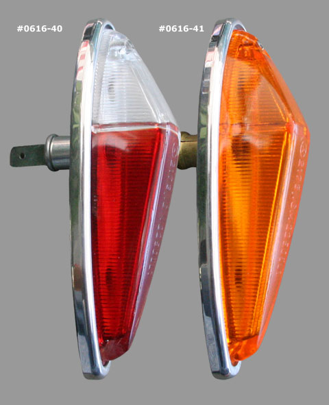 Boczna lampa na przedni botnik Type 3 red/white