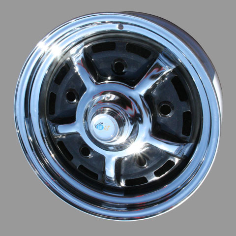 BBT 5-Lug Sprintstar wheel (5.5x15) grey/black